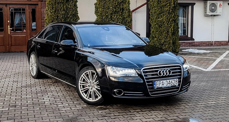 Audi A8 cena 110000 przebieg: 213000, rok produkcji 2013 z Woźniki małe 529